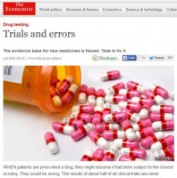 The Economist reports on the 'flawed' evidence base for new medicines