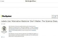 Reframing the debate: 'alternative' vs. 'traditional' medicine