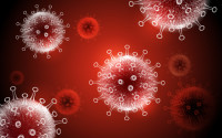 Image of red coronavirus 