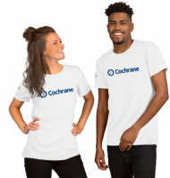 Showing Cochrane pride with branded tshirt