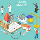 Concept illustration of health equity 