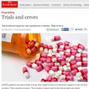 The Economist reports on the 'flawed' evidence base for new medicines