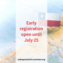 Early Bird Colloquium Registration Deadline: July 25