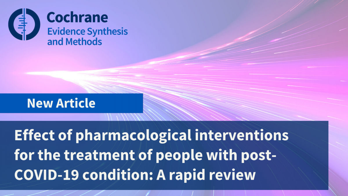 Effect of pharmacological interventions for the treatment of people with post-COVID-19 condition: A rapid review