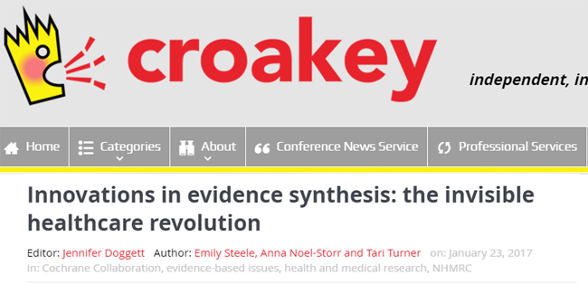 The Croakey blog article