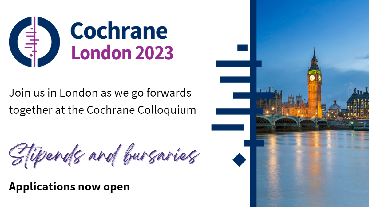 Funding available for LMIC participants at Cochrane Colloquium