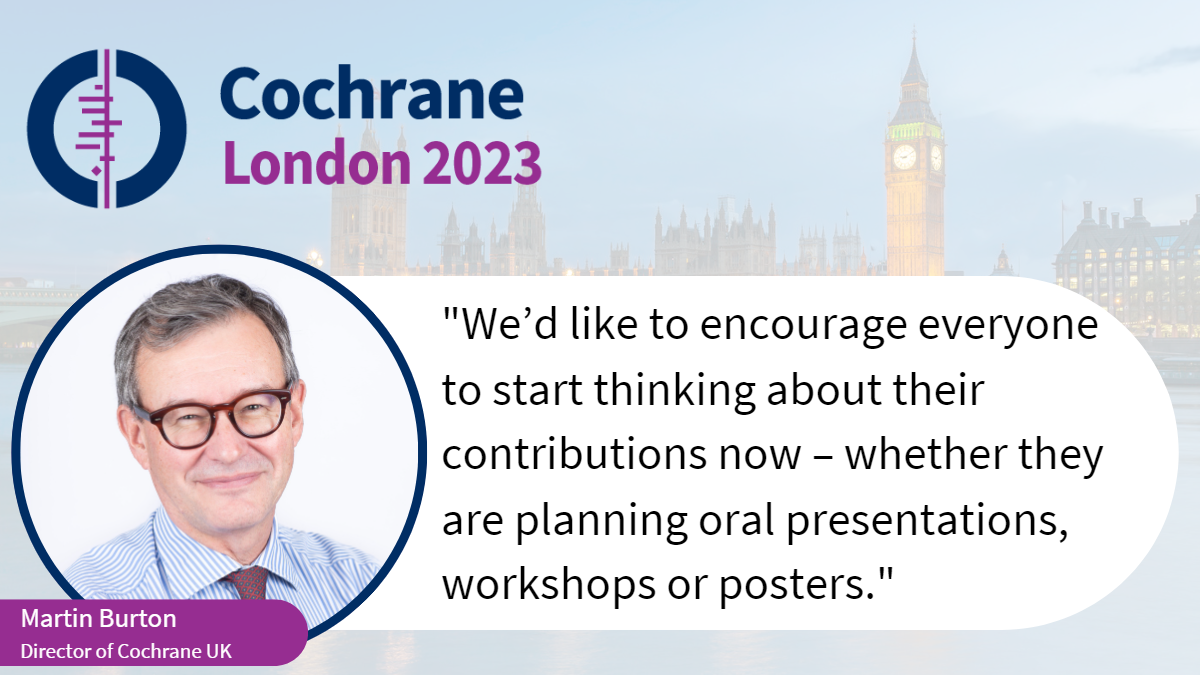 "We’d like to encourage everyone to start thinking about their contributions now – whether they are planning oral presentations, workshops or posters."