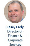 Casey Early, Pengarah Kewangan &amp; Perkhidmatan Korporat