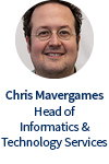 Chris Mavergames, 정보 및 기술 서비스 책임자