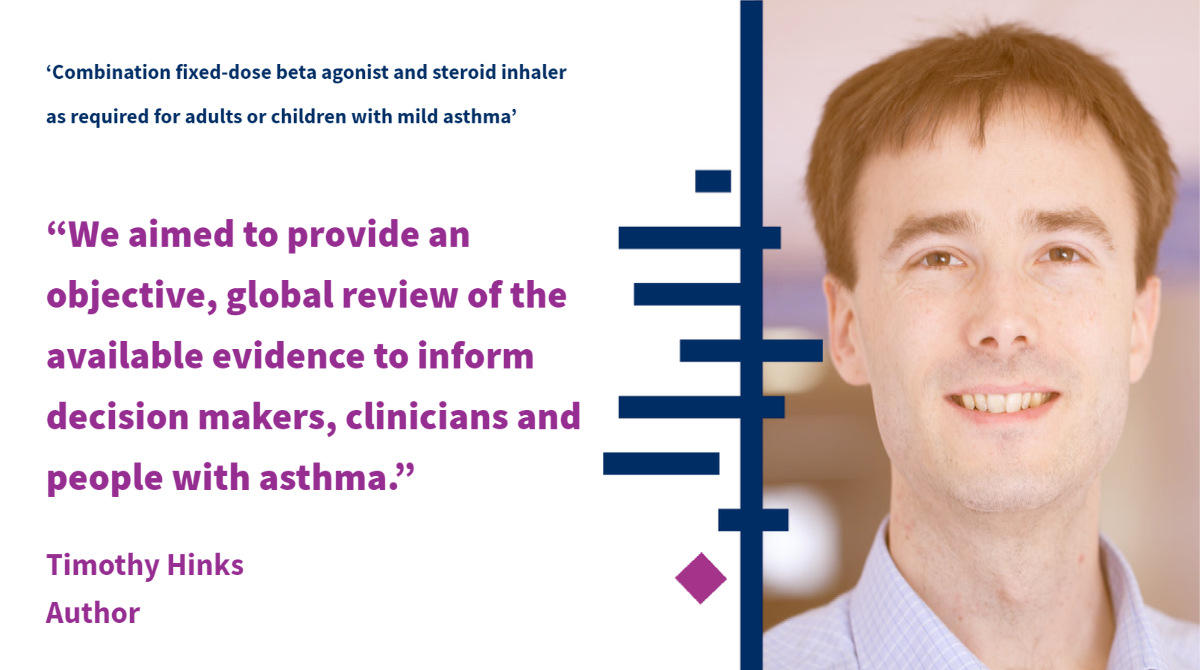'Combination fixed‐dose beta agonist and steroid inhaler as required for adults or children with mild asthma'