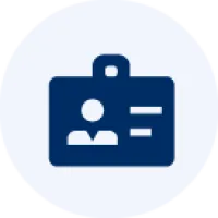 Icon with a suitcase and a human figure