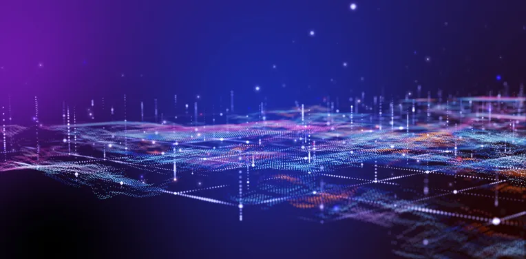 Futuristic digital geology terrain