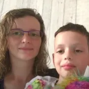 Rebecca Selby with her son George